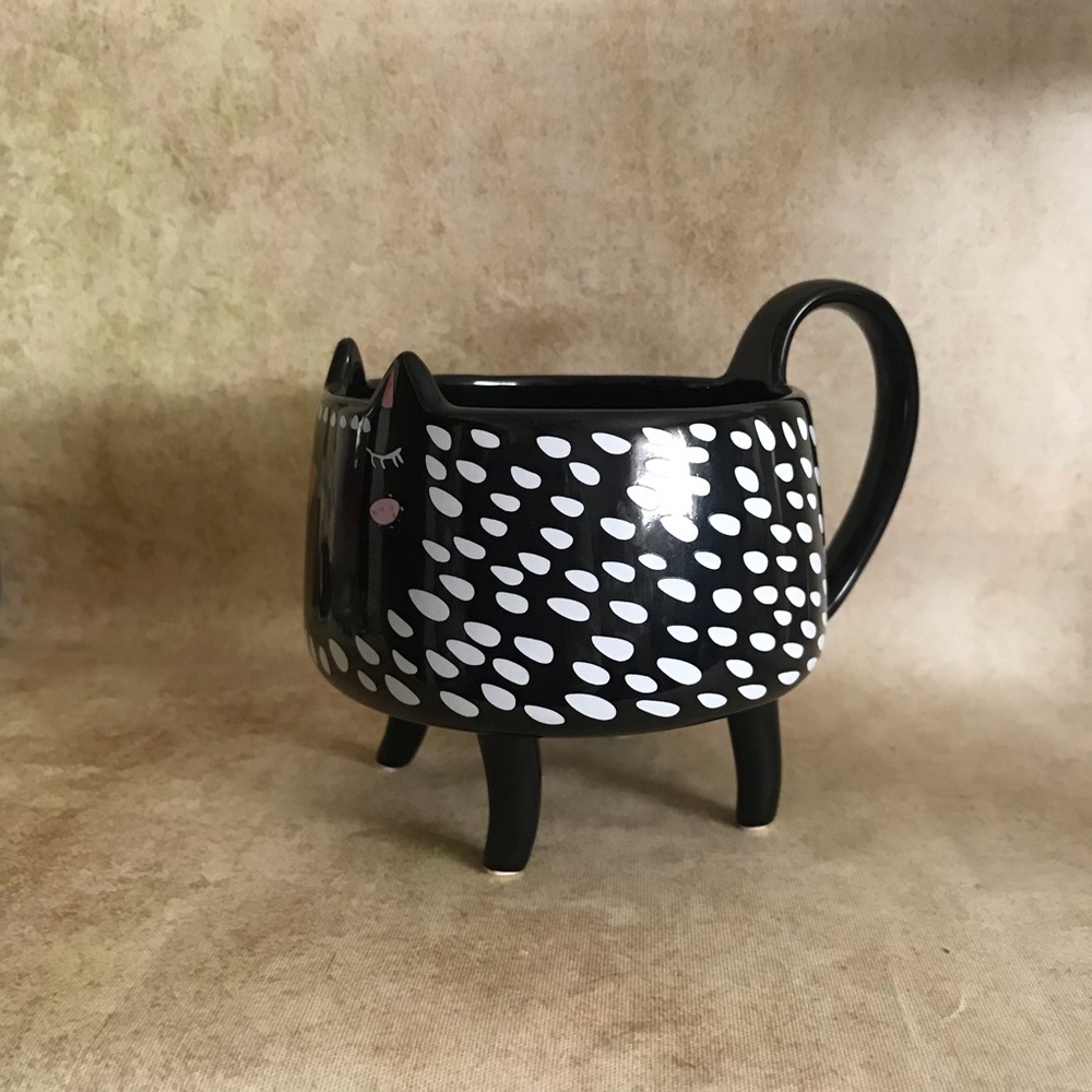 Footed Cat Mug NWOT - Picture 2 of 5